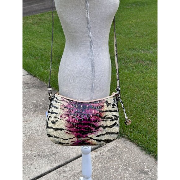 Brahmin Shayna Starlit Ombre Melbourne Croc Embossed Crossbody  NWT - Picture 1 of 16
